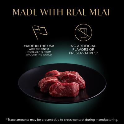 Perfect Portions Grain-Free Tender Beef Entree Pate Adult Wet Cat Food Trays, 2.6-oz, case of 24