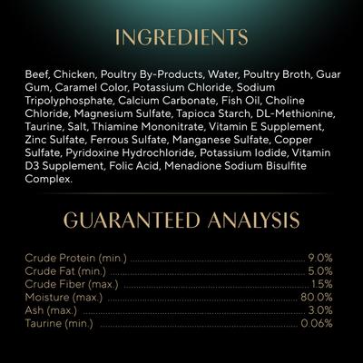 Perfect Portions Grain-Free Tender Beef Entree Pate Adult Wet Cat Food Trays, 2.6-oz, case of 24