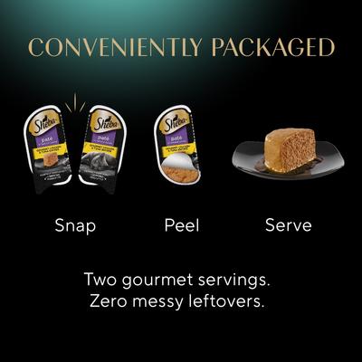 Perfect Portions Grain-Free Gourmet Chicken & Tuna Pate Entree Adult Wet Cat Food Trays, 2.6-oz, case of 24