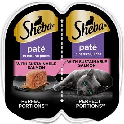 Perfect Portions Grain-Free Pate Delicate Salmon Entree Adult Wet Cat Food Trays, 2.6-oz, case of 24