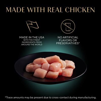 Perfect Portions Grain-Free Savory Chicken Entree Pate Adult Wet Cat Food Trays, 2.6-oz, case of 24