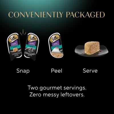 Perfect Portions Grain-Free Pate Signature Seafood Entree Adult Wet Cat Food Trays, 2.6-oz, case of 24