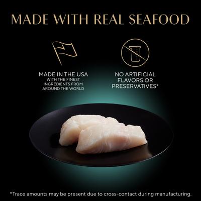 Bandejas de comida húmeda para gatos adultos Perfect Portions Grain-Free Pate Signature Seafood Entree, 2.6 oz, caja de 24