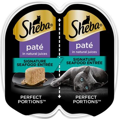 Perfect Portions Grain-Free Pate Signature Seafood Entree Adult Wet Cat Food Trays, 2.6-oz, case of 24