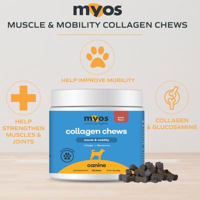 Muscle & Mobility Collagen Chews Dog Supplement, 180-g