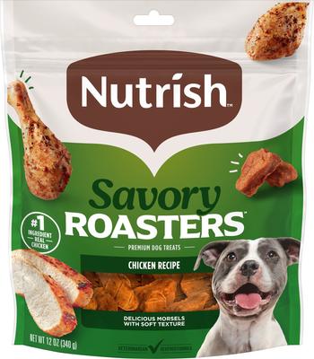 Bundle: Rachael Ray Nutrish Savory Roasters Roasted Chicken + Turkey Bites Hickory Smoke Bacon Recipe Dog Treats