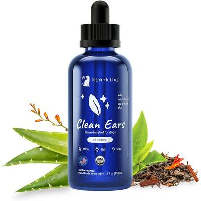 Limpiador de oídos para perros Clean Ears, botella de 4 onzas líquidas