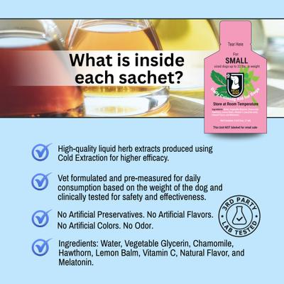 Daily Calming Aid for Small Size Dogs, 0.24-fl oz pouch, 30 count