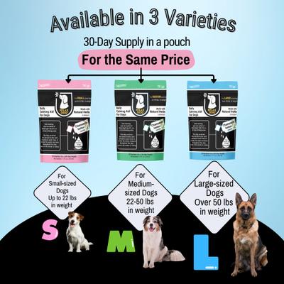 Daily Calming Aid for Small Size Dogs, 0.24-fl oz pouch, 30 count