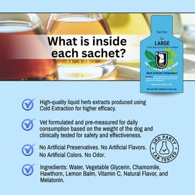 Daily Calming Aid for Large Size Dogs, 30 count, 7.1-fl oz pouch