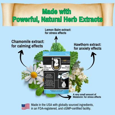 Daily Calming Aid for Large Size Dogs, 30 count, 7.1-fl oz pouch