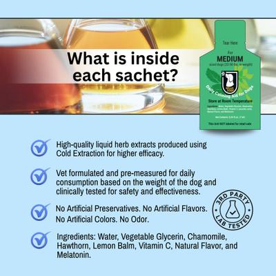 Daily Calming Aid for Medium Size Dogs, 0.24-fl oz pouch, 30 count