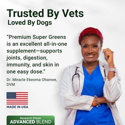 Super Greens Supplement Powder for Dogs, 2-oz