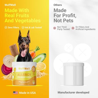 Allergy Supplement Chews for Dogs, 140 count