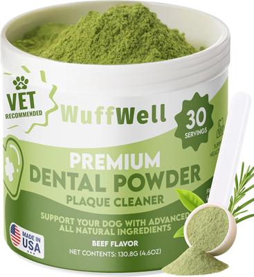 Dental Cleaning Powder with Probiotics for Dogs, 2-oz