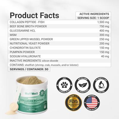 Skin & Coat Supplement Collagen Powder, 2-oz