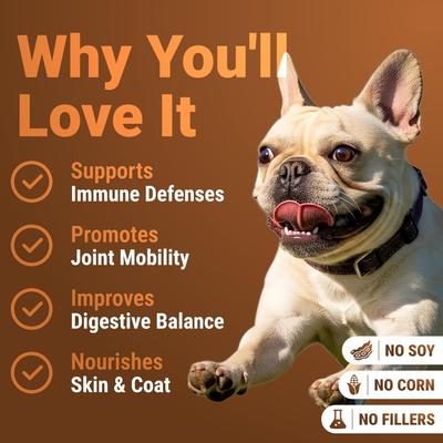 Mighty Mushroom Supplement Chews for Dogs, 140 count