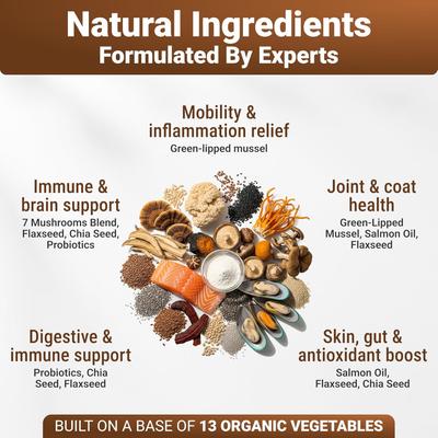 Mighty Mushroom Supplement Chews for Dogs, 140 count