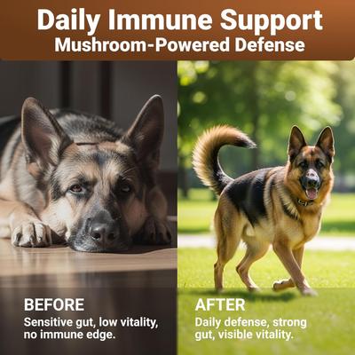 Mighty Mushroom Supplement Chews for Dogs, 140 count
