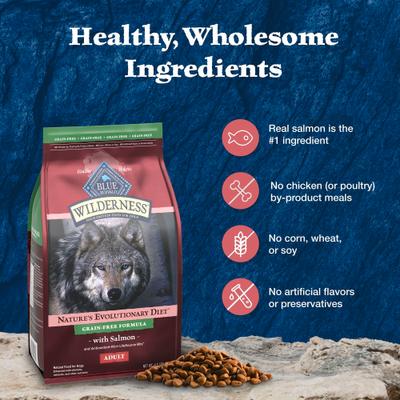 Wilderness Salmon Recipe Adult High-Protein Grain-Free Dry Dog Food, 4.5-lb bag