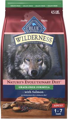 Wilderness Salmon Recipe Adult High-Protein Grain-Free Dry Dog Food, 4.5-lb bag