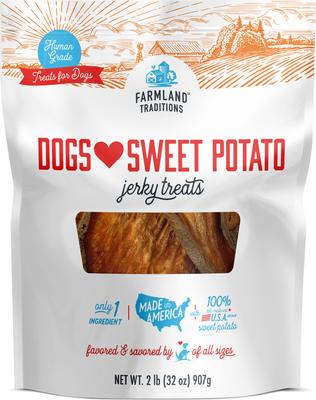 Premios para perros Dogs Love Sweet Potato Jerky, bolsa de 32 oz