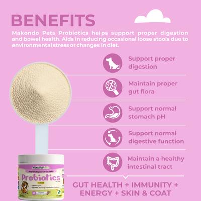 5B Digestive Health Probiotic Dog Supplement, 3.17-oz jar