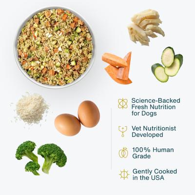 Alimento fresco para perros de grado humano congelado bajo en grasa Veterinary Diet Hepatic Support, bolsa de 18 oz, caja de 7