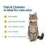 Fish & Chicken Recipe Frozen Human-Grade Fresh Cat Food, 18-oz pouch, case of 7