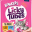 Licky Tubes Grain-Free Wet Chicken & Salmon Flavored Lickable Cat Treats, 18 tubes