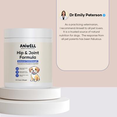 Hip & Joint Formula Chew Supplement for Dogs, 30 count