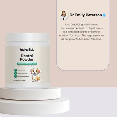 Dental Powder Supplement for Dogs, 120-g jar