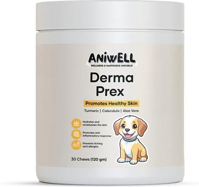 DermaPrex Allergy & Itch Chew Supplement for Dogs, 30 count