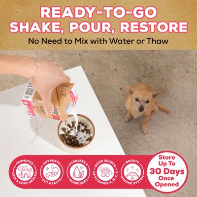 Gut Health Support Goat Milk All-Natural Dog & Cat Food Topper, 16-fl oz