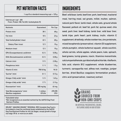 Amazing Grains Regional Red High-Protein Dry Dog Food, 22.5-lb bag