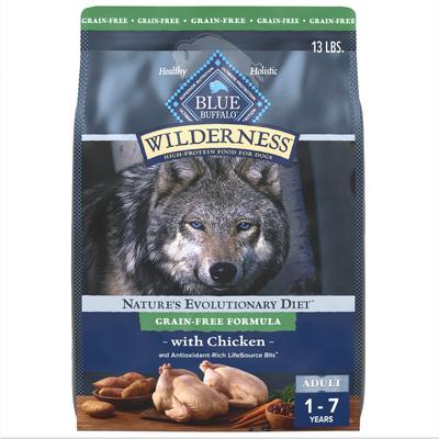 Wilderness Chicken Recipe Adult High-Protein Grain-Free Dry Dog Food, 13-lb bag