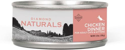 Naturals Chicken Dinner Adult & Kitten Canned Cat Food, 5.5-oz, case of 24