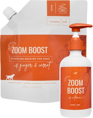 Zoom Boost Electrolyte Liquid Supplement & Refill for Dogs, 7.7-fl oz & 500-mL bottles