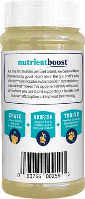 Condimento para comida para perros sin cereales con sabor a calabaza Gut Health, frasco de 113 g