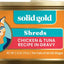 Nature's Harmony Chicken & Duck Grain-Free Shreds in Gravy Wet Cat Food, 2.8-oz can, 12 count