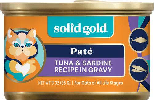 Flavorful Feast Real Tuna & Sardine Grain-Free Gravy Pate Wet Cat Food, 3-oz, case of 12