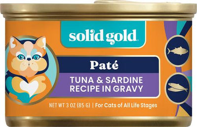 Flavorful Feast Real Tuna & Sardine Grain-Free Gravy Pate Wet Cat Food, 3-oz, case of 12