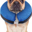 Collar inflable protector para recuperación de mascotas, suave y no obstruye la visión, para perros y gatos, color rosquilla y fresa, grande