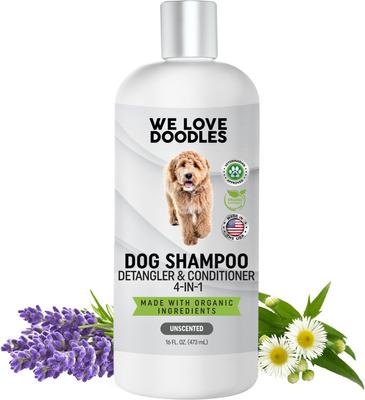 4-in-1 Dog Shampoo, Unscented, 16-fl oz bottle