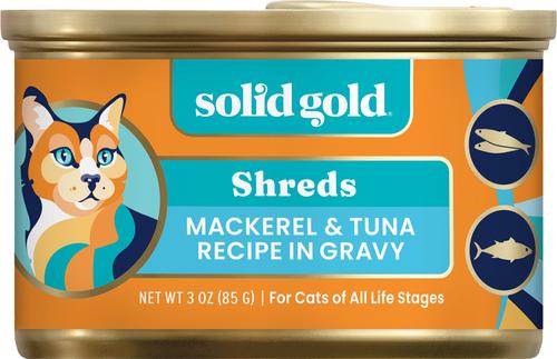 Comida húmeda para gatos Five Oceans Variety Pack Grain-Free Shreds in Gravy, lata de 3 oz, caja de 12