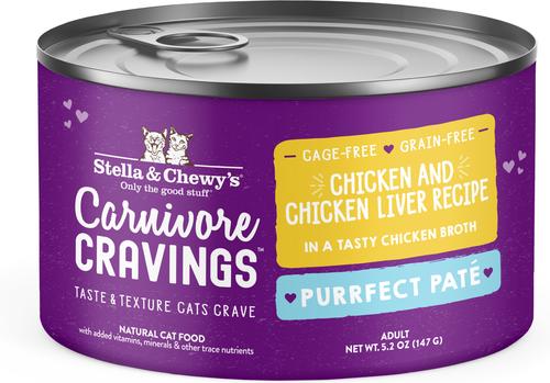 Carnivore Cravings Purrfect Pate Variety Pack Cat Food, 2.8-oz can, case of 12