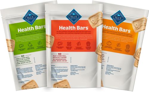 Health Bars Natural Crunchy Variety Pack Dog Treats Biscuits, 16-oz bag, 3 count