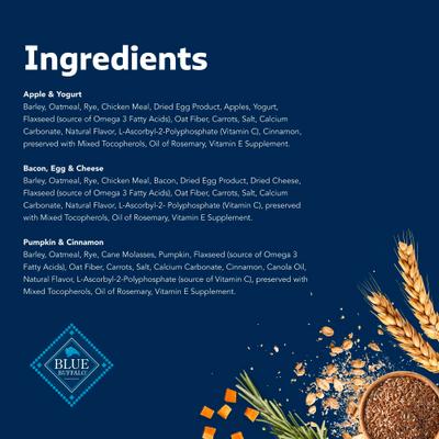 Health Bars Natural Crunchy Variety Pack Dog Treats Biscuits, 16-oz bag, 3 count