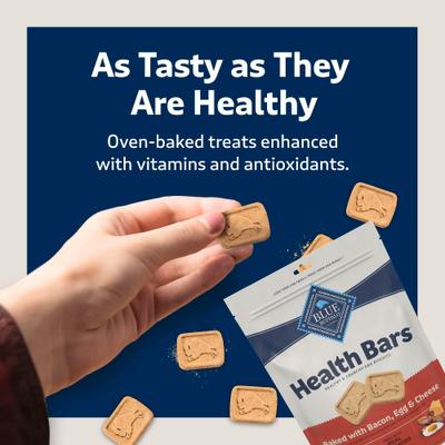 Health Bars Baked with Bacon, Egg & Cheese Dog Treats, 16-oz bag
