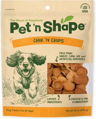 Grain-Free Chik 'n Chips Dog Treats, 1-lb bag, bundle of 2